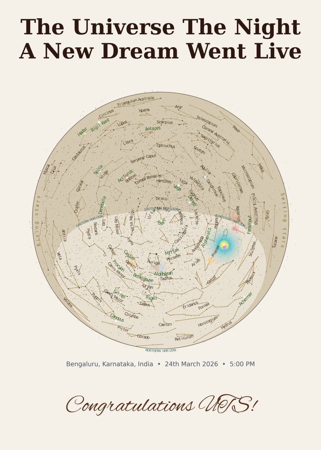 All Stars map — full celestial sphere showing every constellation, Light theme